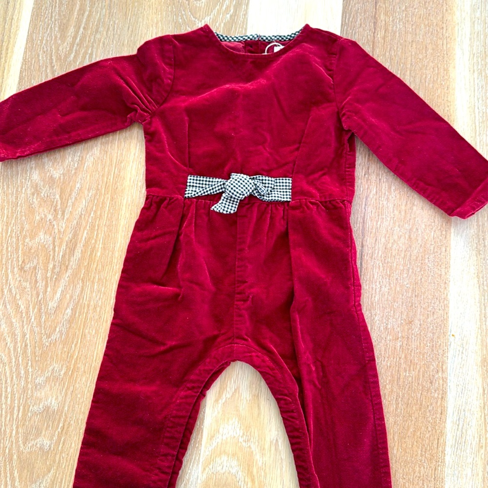 Zara velvet jumpsuit- nwt
